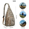 thumbnail image 4 of Cheetah Spot Sling Backpack - Tropical Leopard Design Shoulder Bag, Compact Lightweight Pack for Essentials, 4 of 4