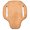 Roughout, variant on San Saba Leather Pancake Vertical Large Knife Sheath Color: Roughout