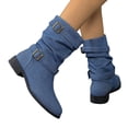 thumbnail image 6 of Casual Ankle Boots,Ankle Boots for Women - Refined Fashion Booties with Clean Structured Upper, Round Toe Short Boots, Ankle Height Dress Boots, Comfortable Everyday Casual Footwear for Autumn Winter, 6 of 7