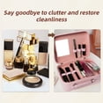 thumbnail image 4 of Travel Makeup Case with Mirror - Partitionable Cosmetic Makeup Train, 4 of 8