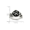 thumbnail image 3 of Sterling Silver Antiqued Rose Flower Ring, 3 of 5