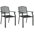 thumbnail image 2 of vidaXL 3 Piece Garden Dining Set Anthracite Steel, 2 of 5