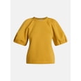 thumbnail image 6 of Scenario Women's and Women's Plus Fleece Top with Lantern Sleeves, Size XS-4X, 6 of 6