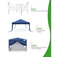 thumbnail image 4 of Quictent 10'x10' Pop up Canopy Tent with Sidewalls Instant Outdoor Gazebo Easy Party Tent Enclosed Waterproof, Easy Set up (Navy Blue), 4 of 10