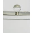 thumbnail image 2 of 28.25" Sleek Crystal Table Lamp w/ Brushed Nickel Finish White Linen Shades, 2 of 3