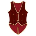 thumbnail image 3 of YiZYiF Enfants Garçons Médiéval Renaissance Gothique Gilet Gilet Halloween Vintage Steampunk Victorien Costume Rouge 6, 3 of 6