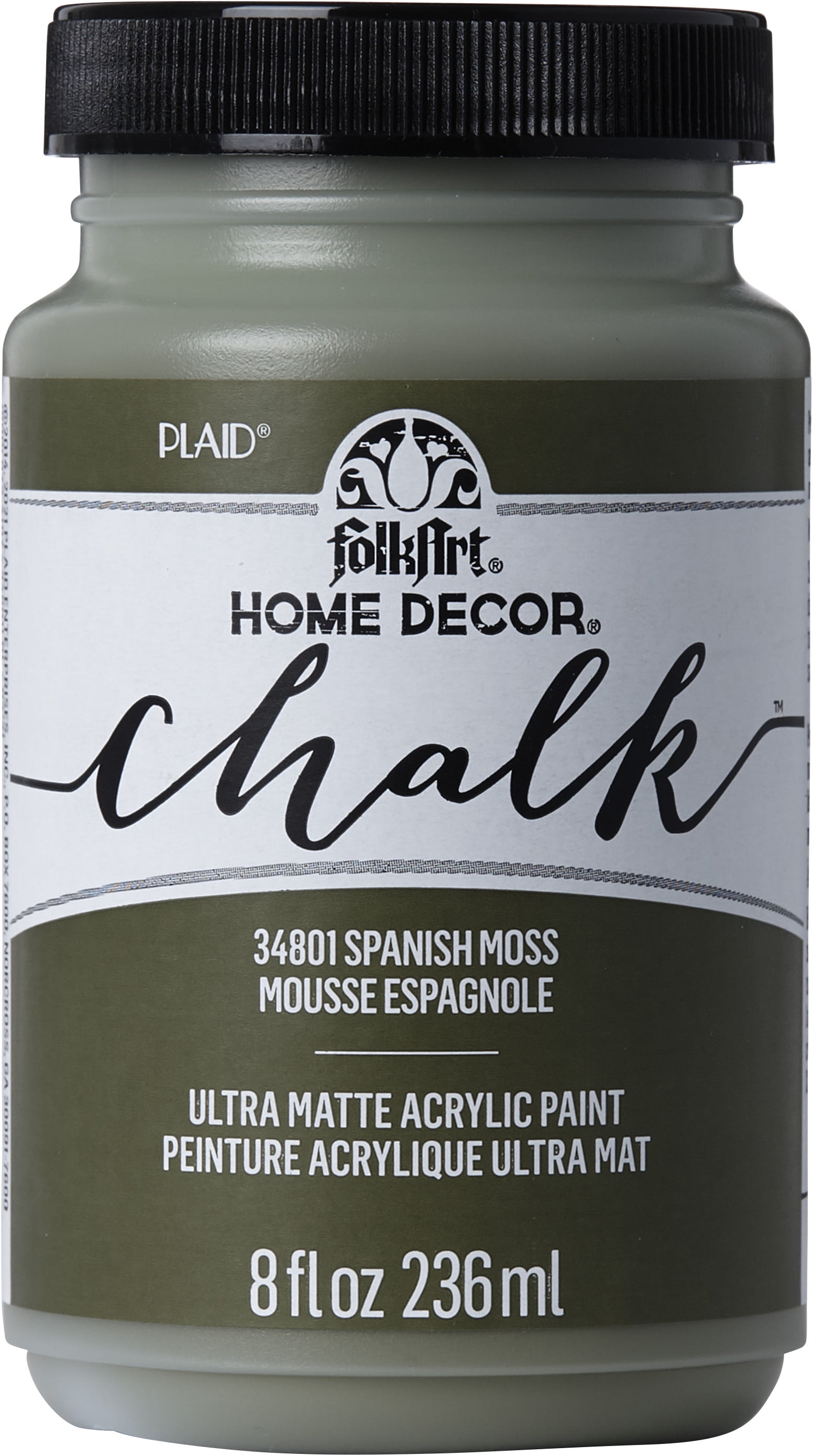 FolkArt Home Décor Chalk Acrylic Craft Paint, Spanish Moss, Ultra Matte