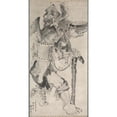 thumbnail image 3 of Hirafuku Suian 11x18 Black Modern Framed Museum Art Print Titled - Beggar (Kojiki) (1871), 3 of 5