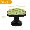 thumbnail image 4 of 4 Pcs Cabinet Handle Drawer Pulls Four Leaf Clover Knobs with Screws Square Furniture Office Cabinet Knob Decoration, 4 of 7
