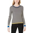 thumbnail image 4 of maison Jules Womens Striped Knit Sweater, Multicoloured, X-Large, 4 of 5