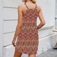 thumbnail image 4 of Sexy Vestido Corto Rayado Cuello Redondo Bolsillo Moda Casual, Poliéster Altamente Elástico para Ropa Interior Y Pijamas, 4 of 9
