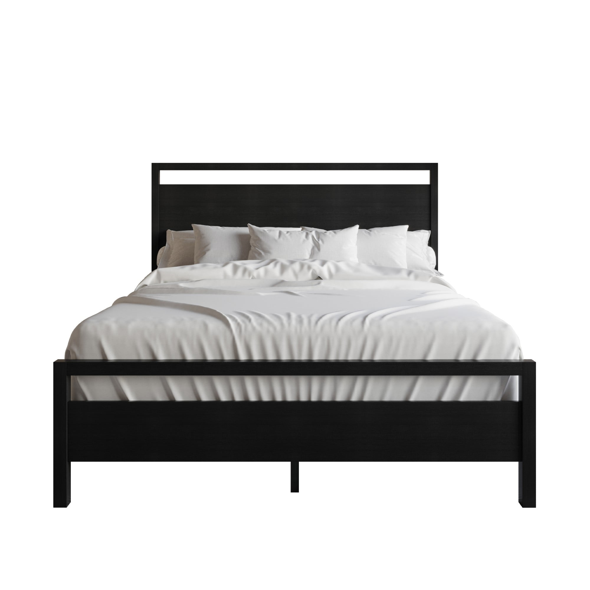 Ontario Panel Bed for Adult, Clean and Chic Modern Bed Frame, Perfect for Cozy Setups, Neutral Homes & Simple Interior Styles, Box Spring Required