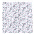 thumbnail image 3 of Ambesonne Dragon Shower Curtain, Repeating Pattern of Feather, 69"Wx70"L, Pale Pink Pale Blue, 3 of 5