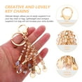 thumbnail image 2 of Pretyzoom Crystal Beaded Keychain with Golden Accents, Stylish and Key , 1 Piece, 2 of 7