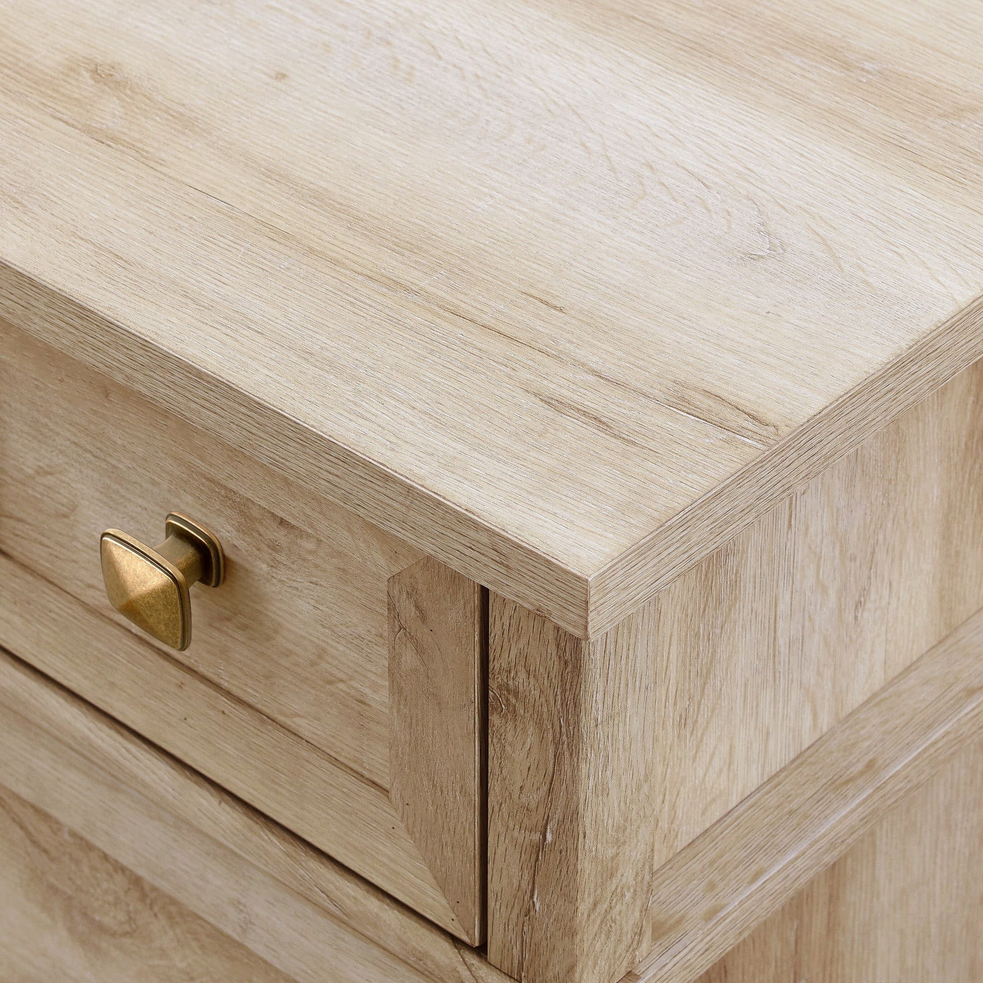 TONA Cabinet Handles SINGLE Hole Center 6 Pack Drawer Pulls Antique Brass Finish Cabinet Pulls