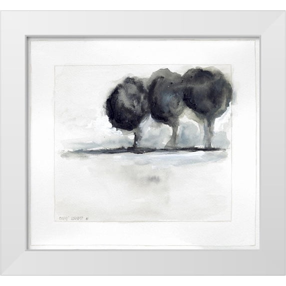 Shamp, Cindy 22x20 White Modern Wood Framed Museum Art Print Titled - On the Horizon V