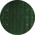 thumbnail image 1 of Ahgly Company Indoor Round Abstract Emerald Green Contemporary Area Rugs, 5' Round, 1 of 4