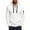 White, variant on SRZYMJ Mens Hooded Sweatshirt Casual Long Sleeve Drawstring