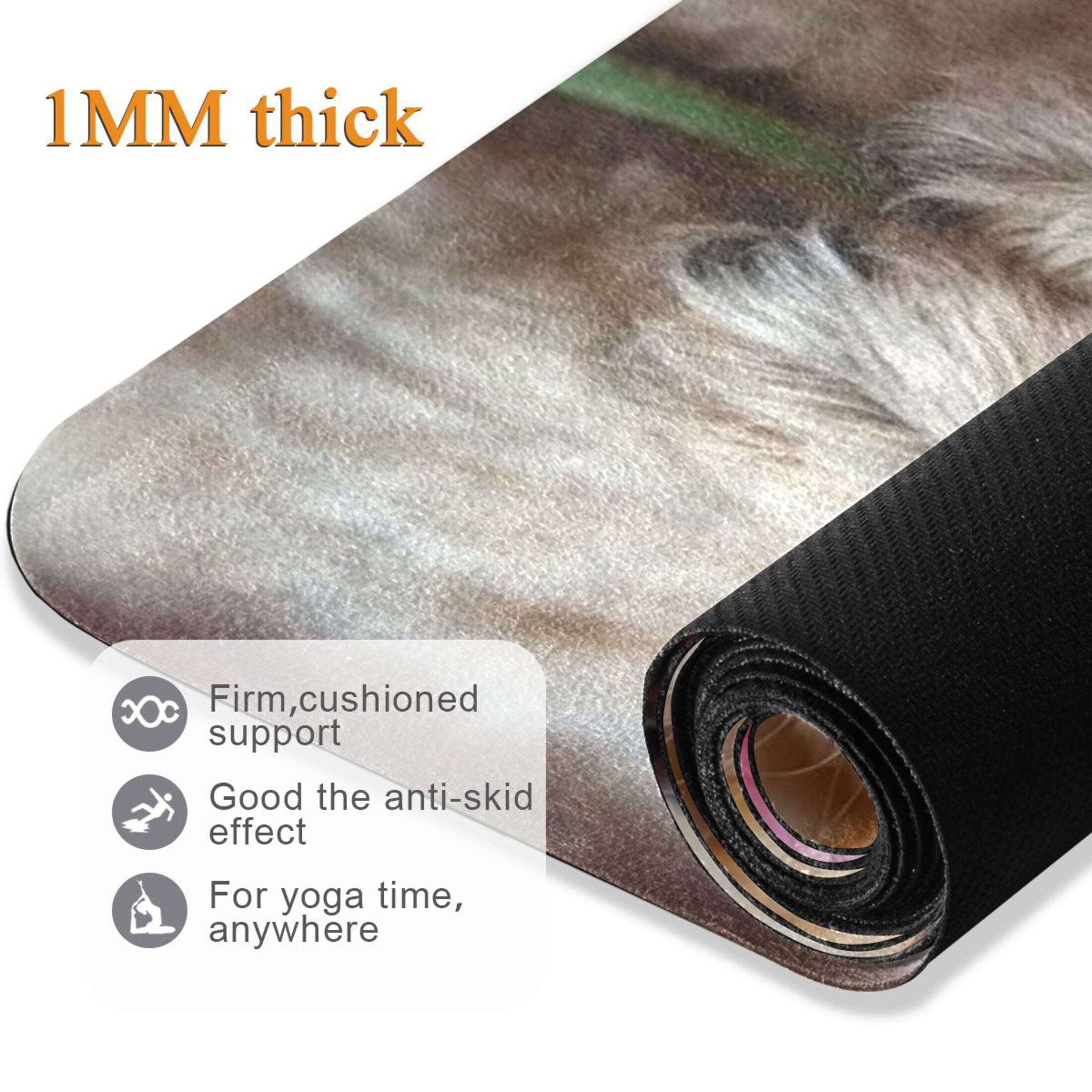 BZSMCE Yoga Mat Women Fitness Mat Blossom Buddy Pattern