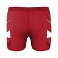 thumbnail image 2 of Alleson Athletic R1LFP Men's Loose Fit Track Short - Scarlet White, 2 of 3