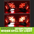 thumbnail image 3 of Leisure LED 12V Submersible LED Trailer Tail Light with Red White LED Stop Turn Tail License Brake Running Light Lamp for Under 80 Inch Trailer Boat Truck RV Waterproof Utility Trailer Light Kit, 3 of 9