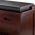 thumbnail image 7 of Winsome Boris Bench Seat Cushion, Espresso Finish, 7 of 7