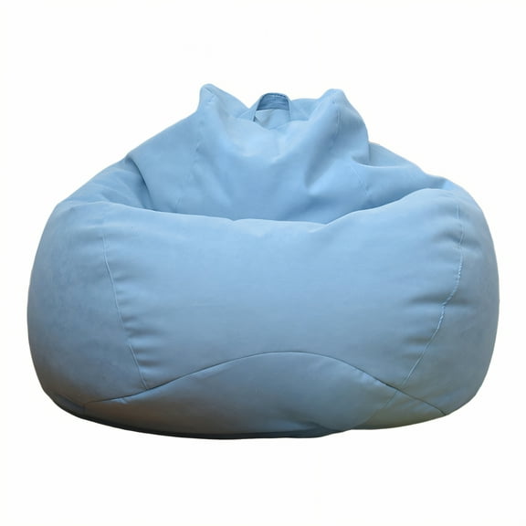 AUQ Bean Bag Cover,Sturdy Threadwork Bean Bag Chair Cover,Broad Area Bean Bag Storage,Blue1