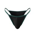 thumbnail image 2 of ylioge Mens Underwear Thongs Trendy Low Rise Solid Color Stretchy G-String Breathable Support Briefs, 2 of 4