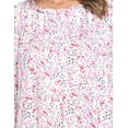 thumbnail image 4 of Casual Nights Women's Long Floral & Lace Henley Nightgown, 4 of 4