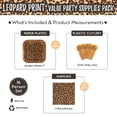thumbnail image 2 of Leopard Print Value Party Supplies Pack (58+ Pieces for 16 Guests), Value Party Kit, Leopard Party Plates, Leopard Print Birthday, Napkins, Forks, Tableware, 2 of 5