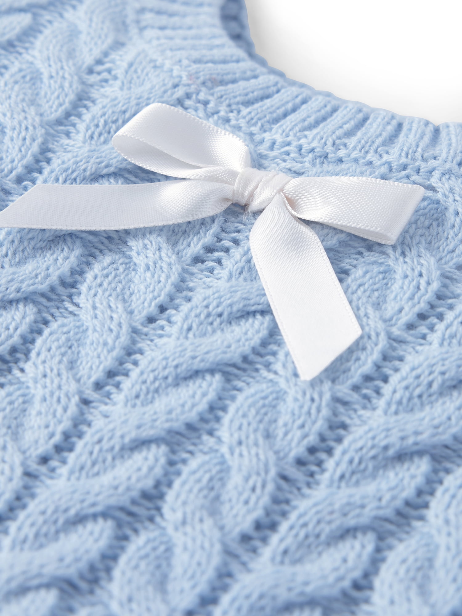 The Children's Place Girls Long Sleeve Cable Knit Bow Front Sweater, Sizes 12M-5T