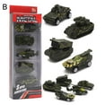 thumbnail image 1 of 5 Pcs Modèle de Véhicule Militaire de Course en Alliage Moulé sous Pression 1/64 Jouet pour Enfants, 1 of 10