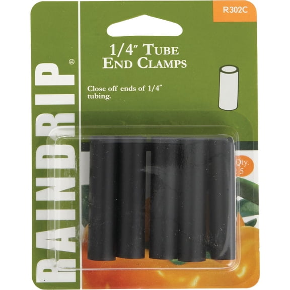 5 Pcs Raindrip 1/4 In. Tube End Clamp (5-Pack)