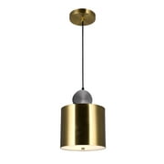 LED Mini Pendant with Brass+Black Finish
