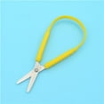 thumbnail image 3 of YVE Mini Squeeze Scissors, Lefty Support Loop Scissors for Toddlers，5 Inch Adaptive Design Preschool Training Scissors (3, Blue+Yellow+Green)-0870, 3 of 5