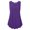 Purple, variant on Fshinging Womens Tank Top Solid Sleeveless V Neck Ruched Summer Casual 2026 Slim Fitted Basic Layering Shirts Black L