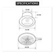 thumbnail image 3 of Extractor de techo Holdly V2262-50 de 7 pulgadas, 50 m³/h 1.0 Sones, 3 of 6