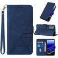 thumbnail image 1 of Compatible pour Moto G Stylet 5G 2022 Étui Portefeuille,[Slots Porte-Cartes][Kickstand][Sangle de Poignet] TPU Intérieur Protection PU, 1 of 5
