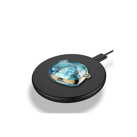 SaharaCase - Marble Case for Apple AirPods 3 (3rd Generation) - Blue/Gold
