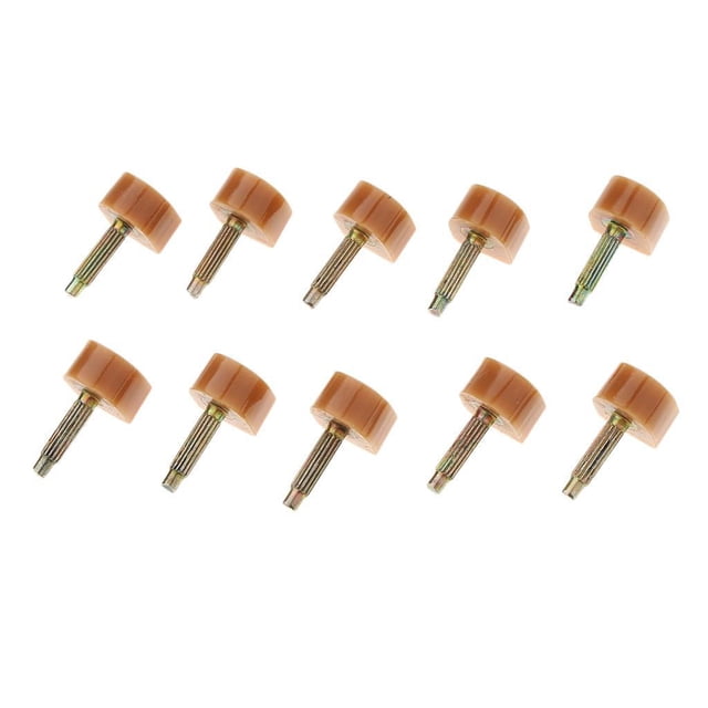 mmirethe Shoe Repair Replacement Dowels High Heel Tips Taps Pads Enhanced Performance Apricot Thick 9mm 9mm Thick Pin 5Set