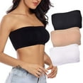thumbnail image 2 of Seyurigaoka Women Bra Removable Padded Top Stretchy Seamless Bandeau Tube Tops, 2 of 6