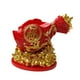 thumbnail image 4 of Portabotellas de vino chino, bolsa de bendición, decoración, artesanía, decoración del hogar, escultura de resina para escritorio, gabinete de vinos Rojo, 4 of 8