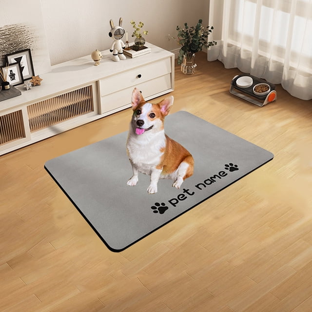Pet Feeding Mat Diatom Mud Mat Non Slip Absorbent Mat Not Easy To Wear Out And Easy To Clean Suitable For Cats Dogs And Other Pet