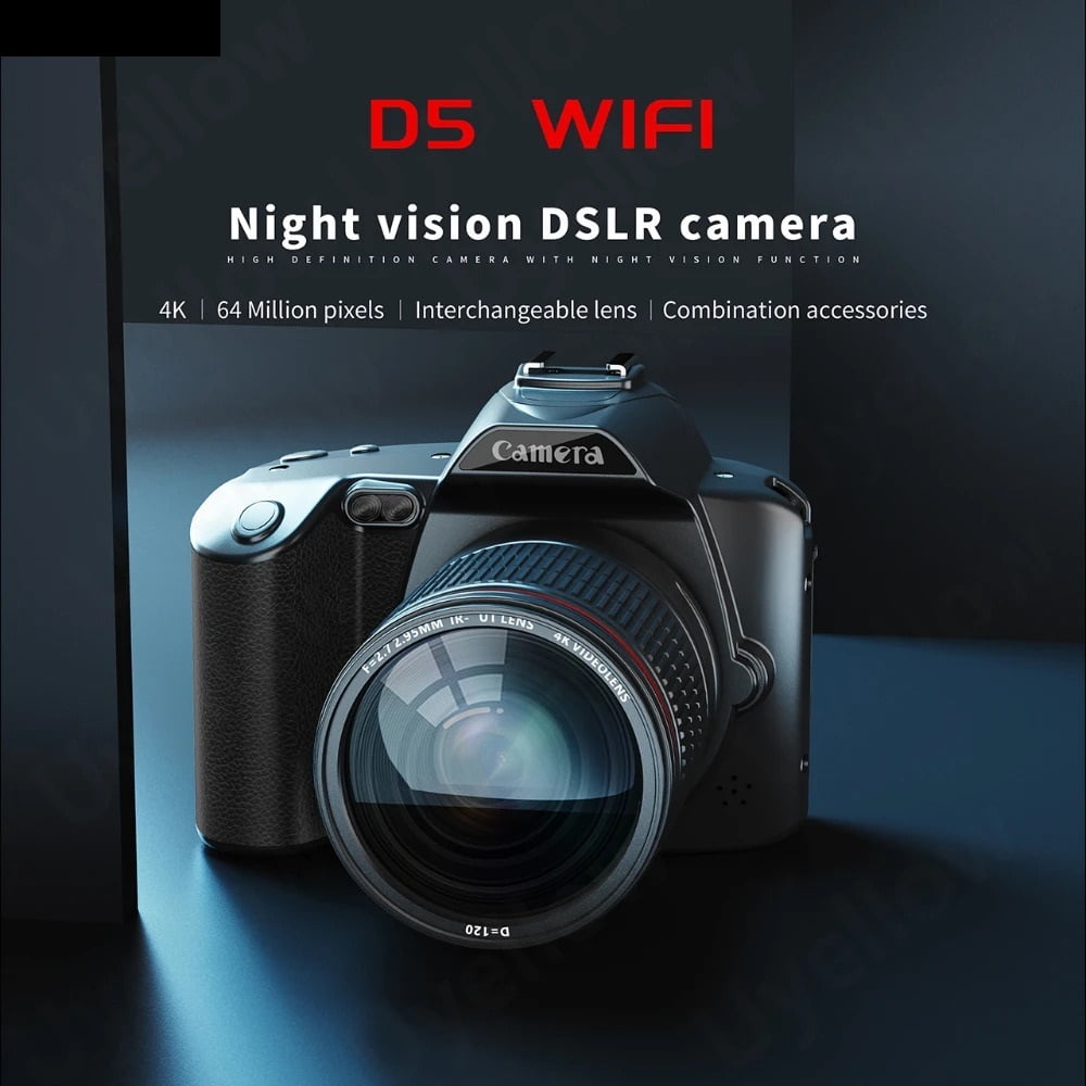 Night Vision DSLR Camera 4K Professional Camcorder Digital HD Video Recorder16X Time-Lapse Stabilizer Webcam Mp3 Player