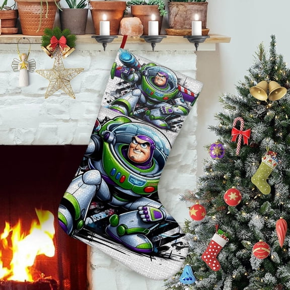 Buzz Lightyear 2 Themed Christmas Socks