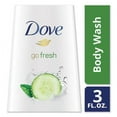 thumbnail image 4 of Dove Go Fresh Cool Moisture Cucumber & Green Tea Body Wash, 3 fl oz, 4 of 9