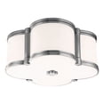 thumbnail image 2 of Hudson Valley HV-1212-PN Two-Light Flush Mount Light Fixture Polished Nickel, 2 of 2