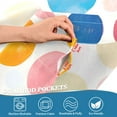 thumbnail image 3 of Yayeee Kitchen Curtains Tier Pair Light Filtering 27"x36" Rod Pocket Short Cafe Window Panel, Colorful Circles, 3 of 7