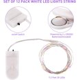 thumbnail image 7 of AWLYLNLL 20 Pack Led Fairy Lights Battery Operated String Lights Waterproof Silver Wire 7 Feet 20 Led Firefly Starry Moon Lights for DIY Wedding Party Bedroom Patio Christmas (20 Pack, Multicolor), 7 of 7
