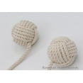 thumbnail image 2 of RII Beautiful Curtain Tiebacks, Natural Soft Cotton Rope Curtain Pullback, Handmade Rustic Decorative Curtain Holdbacks, 1 Pair Hand Braided Modern Drapery Tiebacks…, 2 of 3